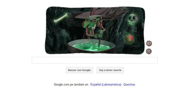 Google celebra Halloween con divertido doodle