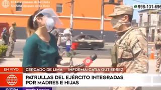 Día de la Madre: Militar le da una rosa a una periodista que trabaja pese al coronavirus | VIDEO