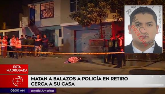 Sicarios asesinaron a policía en retiro en Comas. Foto: América Noticias