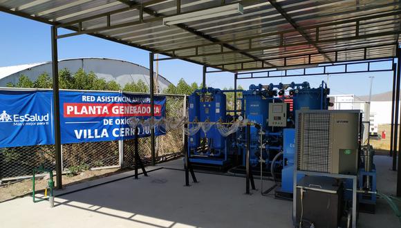 Inauguran planta generadora de oxígeno en Villa EsSalud Cerro Juli, en Arequipa. (Foto: Essalud)