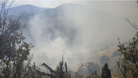 Incendios forestales en Ayacucho. (Foto: Andina)