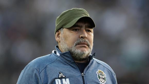 La ex estrella del fútbol argentino Diego Armando Maradona. (Foto de ALEJANDRO PAGNI / AFP)