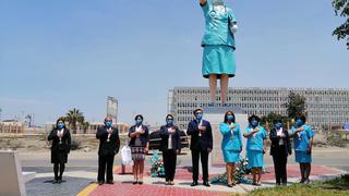 Áncash: Entregan gigante monumento en honor a enfermeras fallecidas en lucha contra el COVID-19 | VIDEO