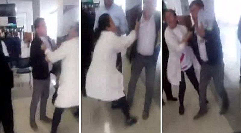 Mujer en Huancayo agrede a médico y lo acusa de negligencia | VIDEO