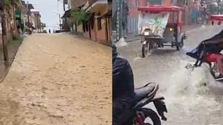 Tarapoto: lluvia torrencial convierte calles en ríos y provoca inundaciones