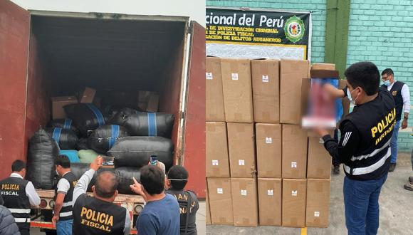Encuentran 4 millones de soles en contrabando bajo harina de soya en Pucusana (Foto: PNP)