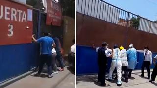 SMP: personas golpean puerta del hospital Cayetano Heredia por aparente falta de atención │VIDEO