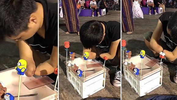 ​Facebook: hombre sin manos sorprende con su habilidad para hacer muñecos de plastilina (VIDEO)