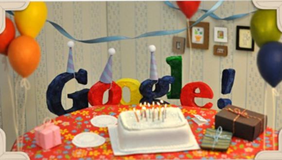 Google celebra sus 13 años de creación con un nuevo doodle 