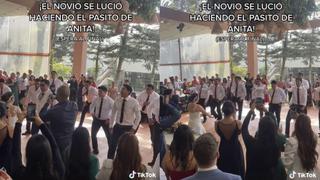 Novia recibe sorpresa de su esposo bailando reguetón en medio de su boda