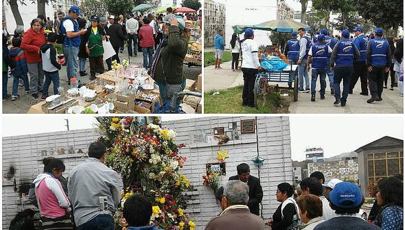 Cementerio El Ángel: Efectivos ponen orden ante masiva visita de familias (VIDEO)