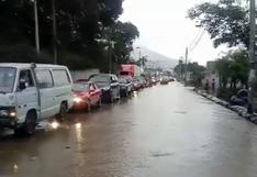 Chaclacayo: se activa la quebrada Los Cóndores provocando deslizamiento de lodo y bloqueo de la Carretera Central | VIDEO