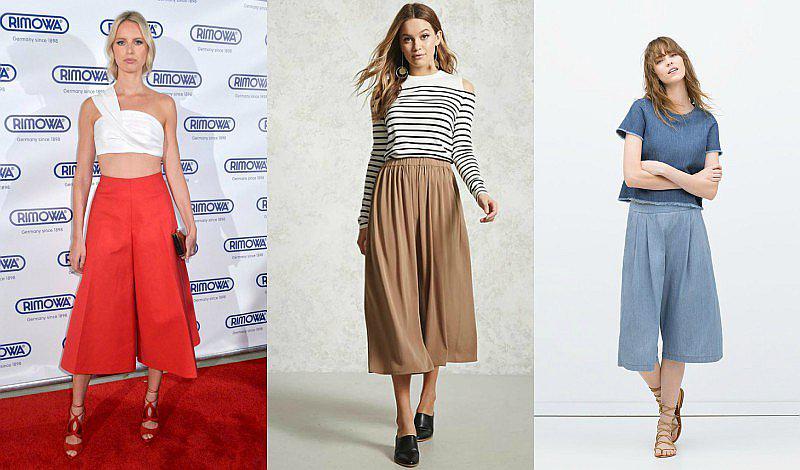 Palazzos cortos: la tendencia de enseñar los talones en los pantalones anchos