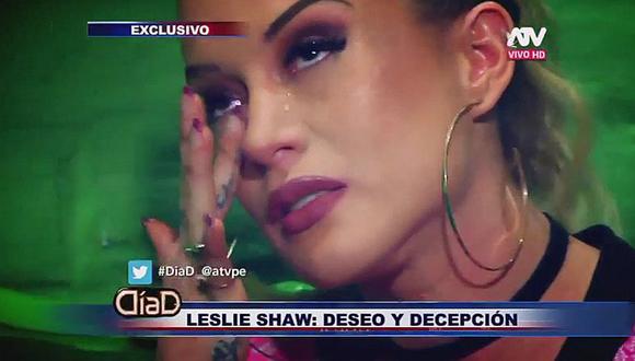 ​Leslie Shaw llora por Mario Hart: Me duele que no me haya cuidado [VIDEO] 