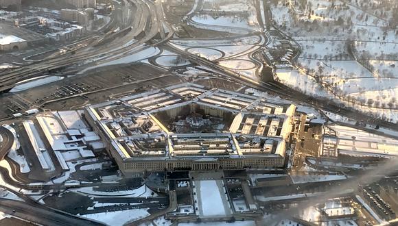 Esta imagen aérea del 12 de marzo de 2022 muestra el Pentágono (Departamento de Defensa de EE. UU.) en Washington, DC. (Foto de Eva HAMBACH / AFP)