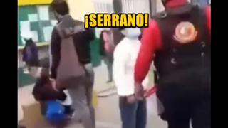 Mujer agredía a su madre, fue intervenida por serenos y ella los insulta: “Habla con mi abogado serrano de m*****”