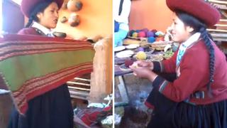 "La mejor vendedora del mundo": mujer cusqueña es la sensación de los turistas (VIDEO)