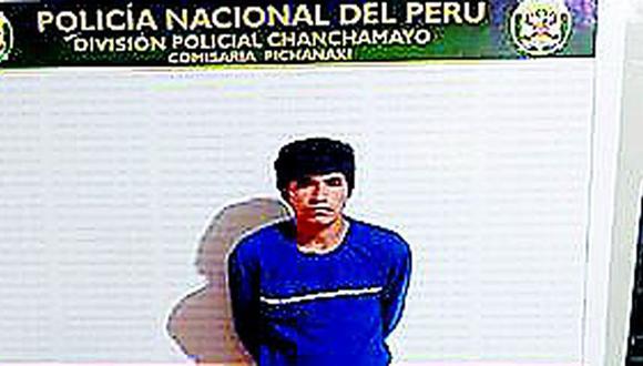 Junín. José Álvarez fue detenido como sospechoso de la muerte por envenenamiento de su pareja. (Captura de video)