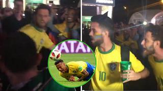 Argentinos y brasileros se agarran a insultos y empujones tras la eliminación de Brasil (VIDEO)