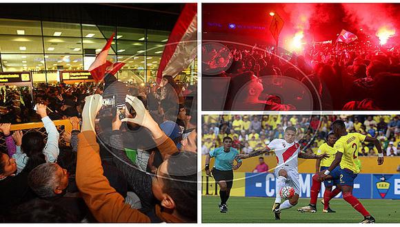 Perú vs. Ecuador: hinchas estallaron de alegría tras la llegada de la selección (VIDEO)