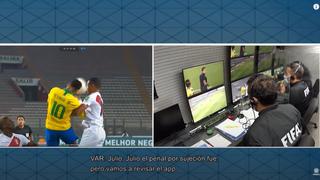 VAR: árbitro chileno desestimó revisar toma frontal de la ‘mano de Neymar’│VIDEO