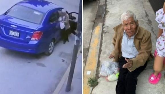 México: abandonan a abuelo con una bolsa de ropa | VÍDEO 