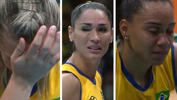 ​Río 2016: Eliminación del equipo de vóley femenino de Brasil terminó en llanto