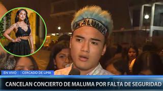 Fan de Daniela Darcourt se quiebra al enterarse que concierto de Maluma se canceló: “me duele mucho”│VIDEO