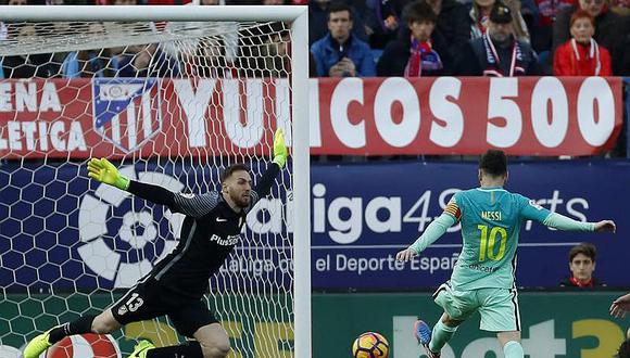 Barcelona vence 2-1 al Atlético de Madrid con gol agónico de Messi