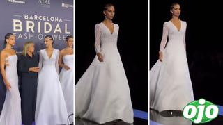 Así fue el impresionante regreso a las pasarelas de Natalie Vértiz durante el ‘Bridal Fashion Week 2023′ en Barcelona