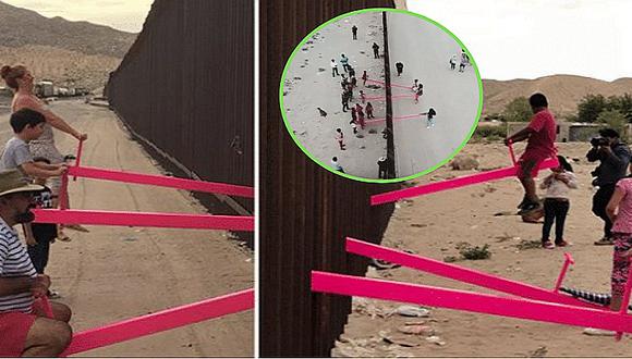 Los columpios en la frontera de EE.UU. y México que permiten que niños jueguen | VIDEOS