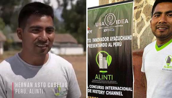 Joven peruano entre los 10 mejores del mundo por invento que ayudará a personas sin electricidad