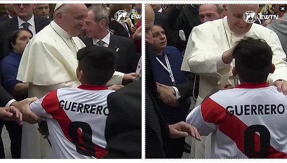 Papa Francisco: niño hincha de las selección peruana logró obtener su bendición (VIDEO)