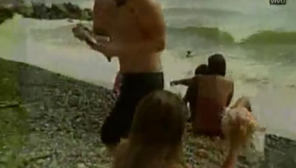 Mamá de Joshua Ivanoff golpea a Zumba en la playa (VIDEO) 