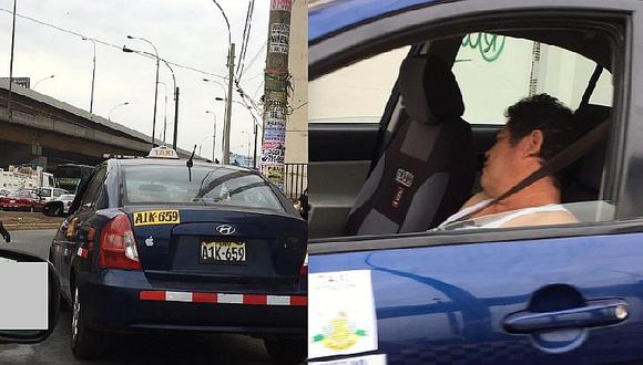 SMP: hombre obstruye el tránsito mientras duerme dentro de auto