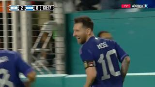 Messi, amo del gol: definición de ‘globito’ para el 3-0 de Argentina vs. Honduras | VIDEO