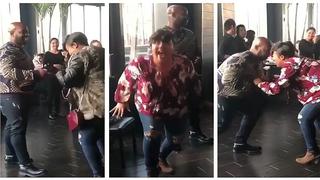 La reacción de una novia cuando le pidieron matrimonio en restaurante (VIDEO)