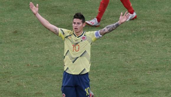 James Rodríguez fue convocado por Colombia para enfrentar a Perú. (Foto: Reuters)