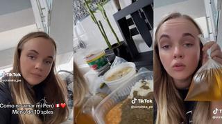 Ucraniana comparte su reacción en redes al comprar su menú con S/ 10: “Eso es Perú”