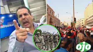 Gonzalo Núñez enfurece contra los protestantes: “Que saquen a los militares y estado de sitio en Lima” 