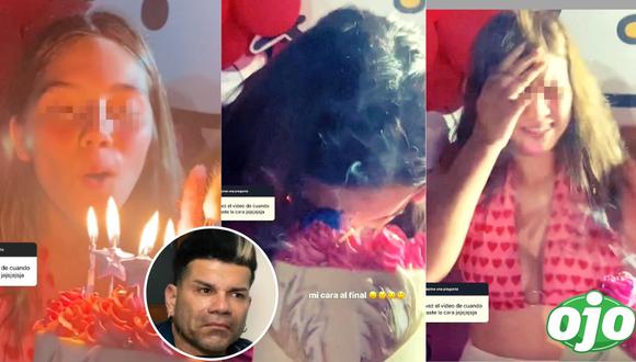 Hija de Tomate Barraza se quema la cara en su cumpleaños | FOTO: Capturas @gaelabarraza