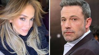 Jennifer Lopez y Ben Affleck fueron captados besándose en una cena familiar