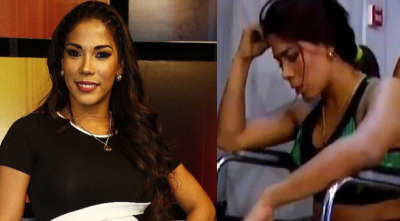 Combate: Karen Dejo es sacada en silla de ruedas tras fuerte caída [VIDEO]