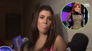 La reacción de Yahaira Plasencia cuando le piden enviar saludos a Magaly Medina | VIDEO