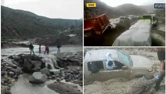 Arequipa: tres muertos deja caída de huaico en la carretera Panamericana Sur (VIDEO)