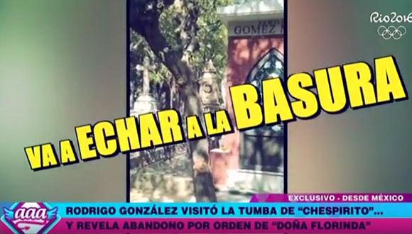 Florinda Meza echa a la basura regalos que fans dejan en tumba de 'Chespirito'    