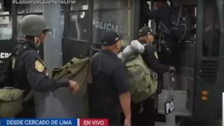 Protestas en Perú: 2.000 policías partieron esta mañana al sur del país 