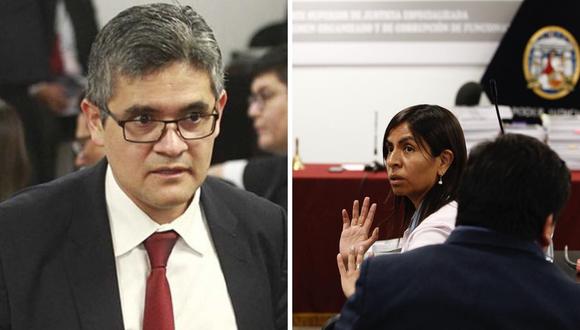 Fiscal Pérez y Giuliana Loza