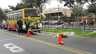 Bus a excesiva velocidad atropella y mata a una escolar en Miraflores