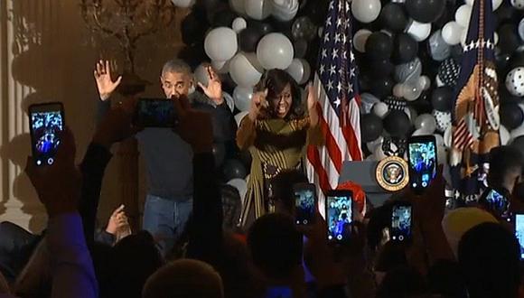 Barack Obama y esposa bailan "Thriller" en su último Halloween en la Casa Blanca